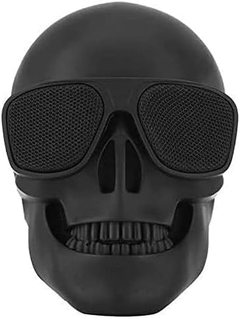 Skull Speaker: Unique Portable Bluetooth Speaker with 8W Bass Stereo - Perfect for Halloween Decor and Gifts!