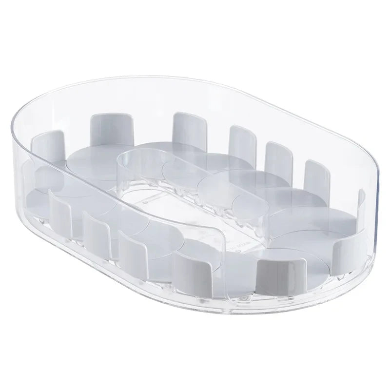 Rotating Refrigerator Drink Storage Tray