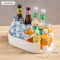 Rotating Refrigerator Drink Storage Tray