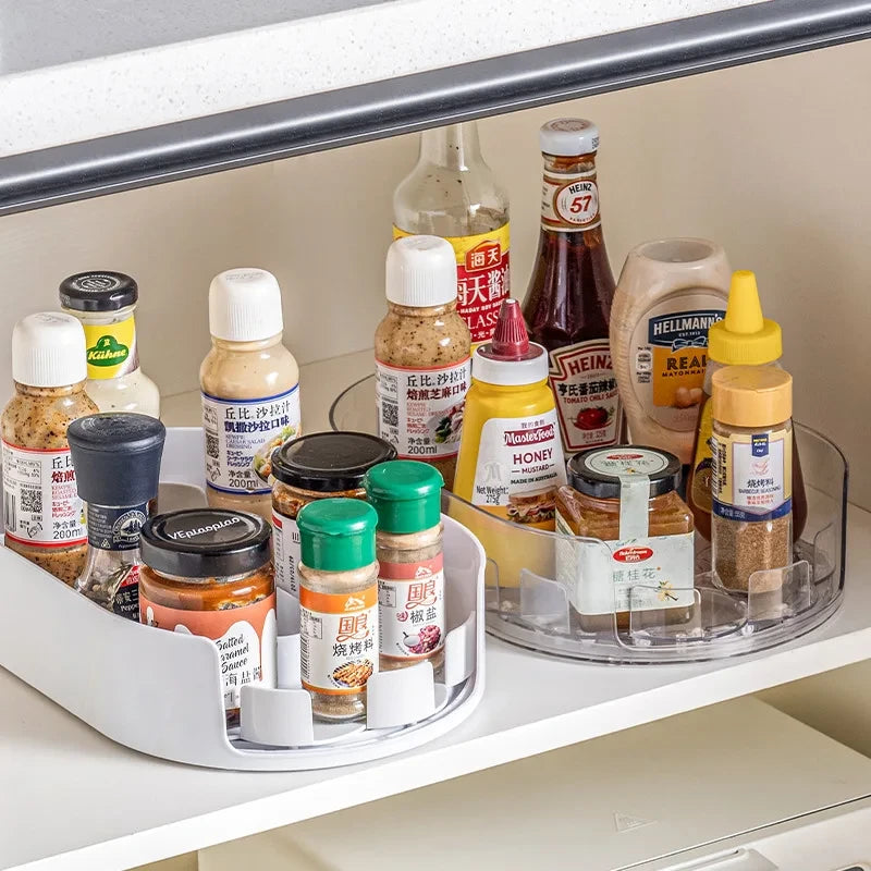 Rotating Refrigerator Drink Storage Tray
