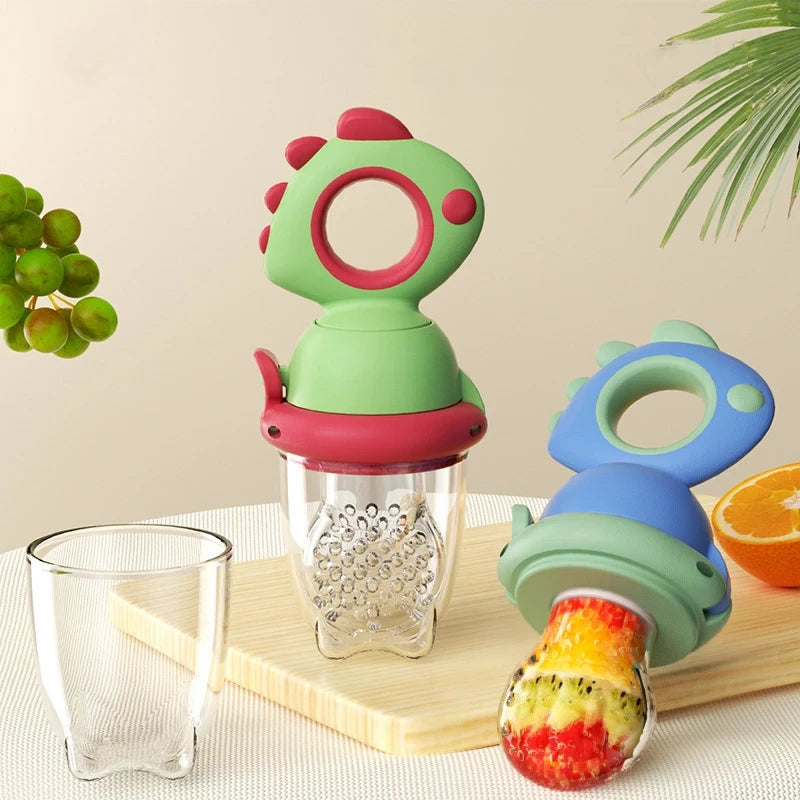 Silicone Dinosaur Baby Fruit Feeder