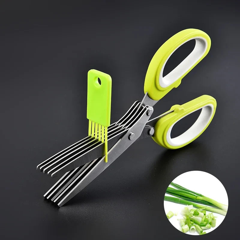 Stainless Steel Multi-Blade Herb Scissors