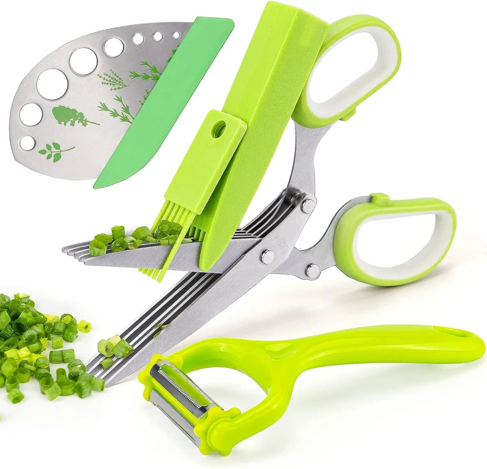 Stainless Steel Multi-Blade Herb Scissors