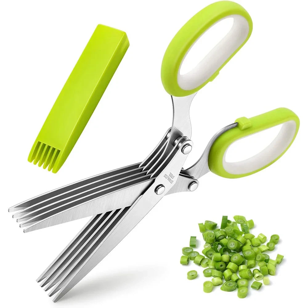 Stainless Steel Multi-Blade Herb Scissors