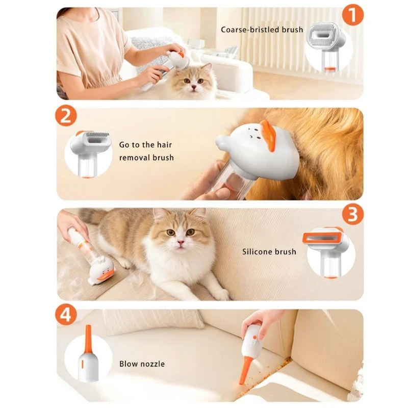 Battery Operated Pet Deshedding Brush