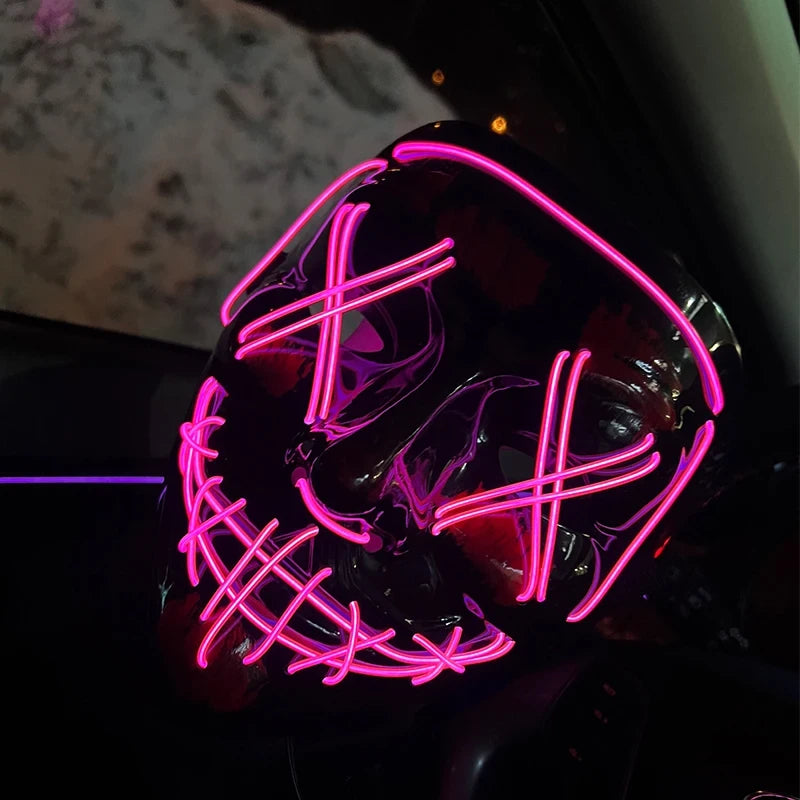 Glowing Neon LED Party Mask
