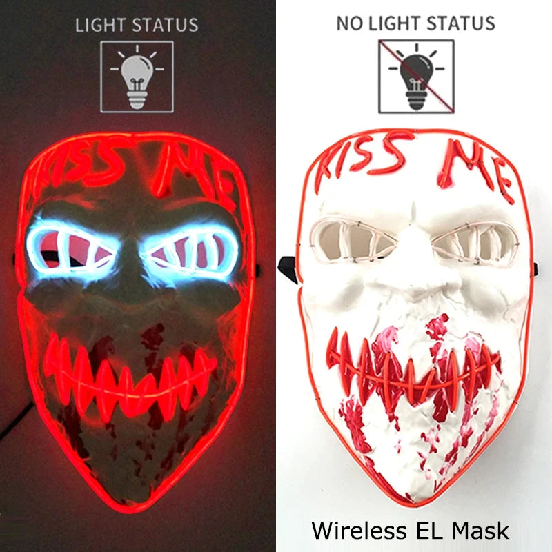 Glowing Neon LED Party Mask