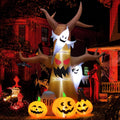 Spook Up Your Halloween with the 11.8 FT Inflatable Ghost Tree – Light Up Your Yard with LED Magic!